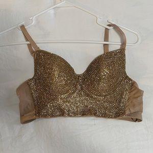 Rhinestone bralette/corset